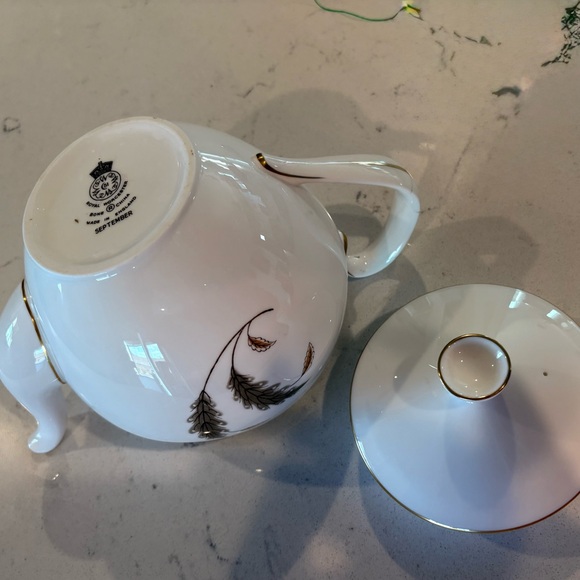 Royal Worcester Bone China Teapot “September” Made in England - Picture 4 of 13